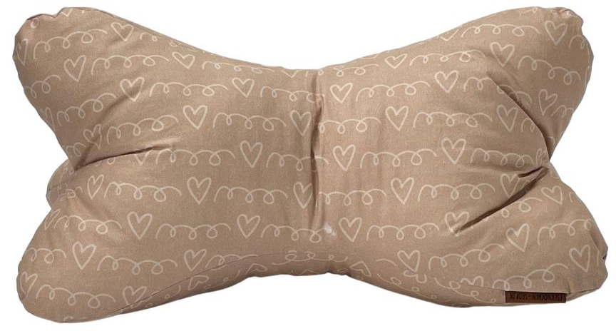Leseknochen  Beige mit Herzchen