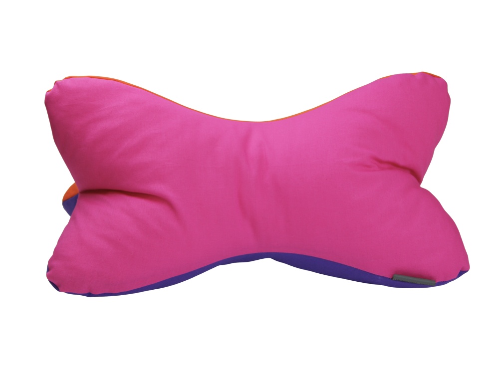 Ein toller Leseknochen mit dem Motiv lila, orange, pink 3