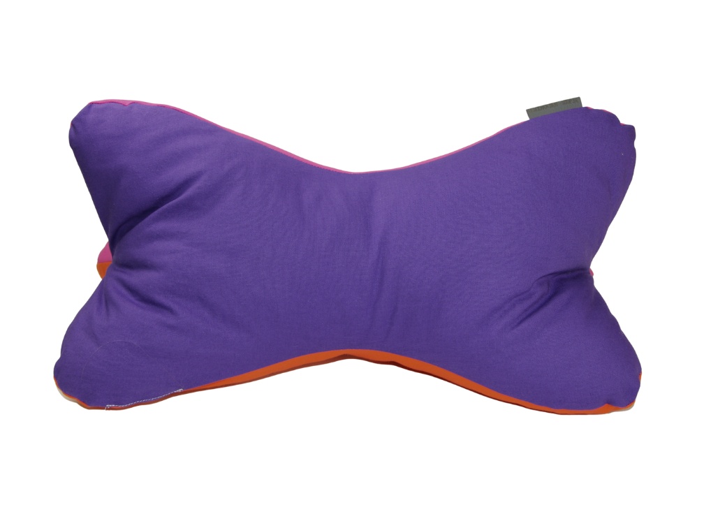 Ein toller Leseknochen mit dem Motiv lila, orange, pink 4